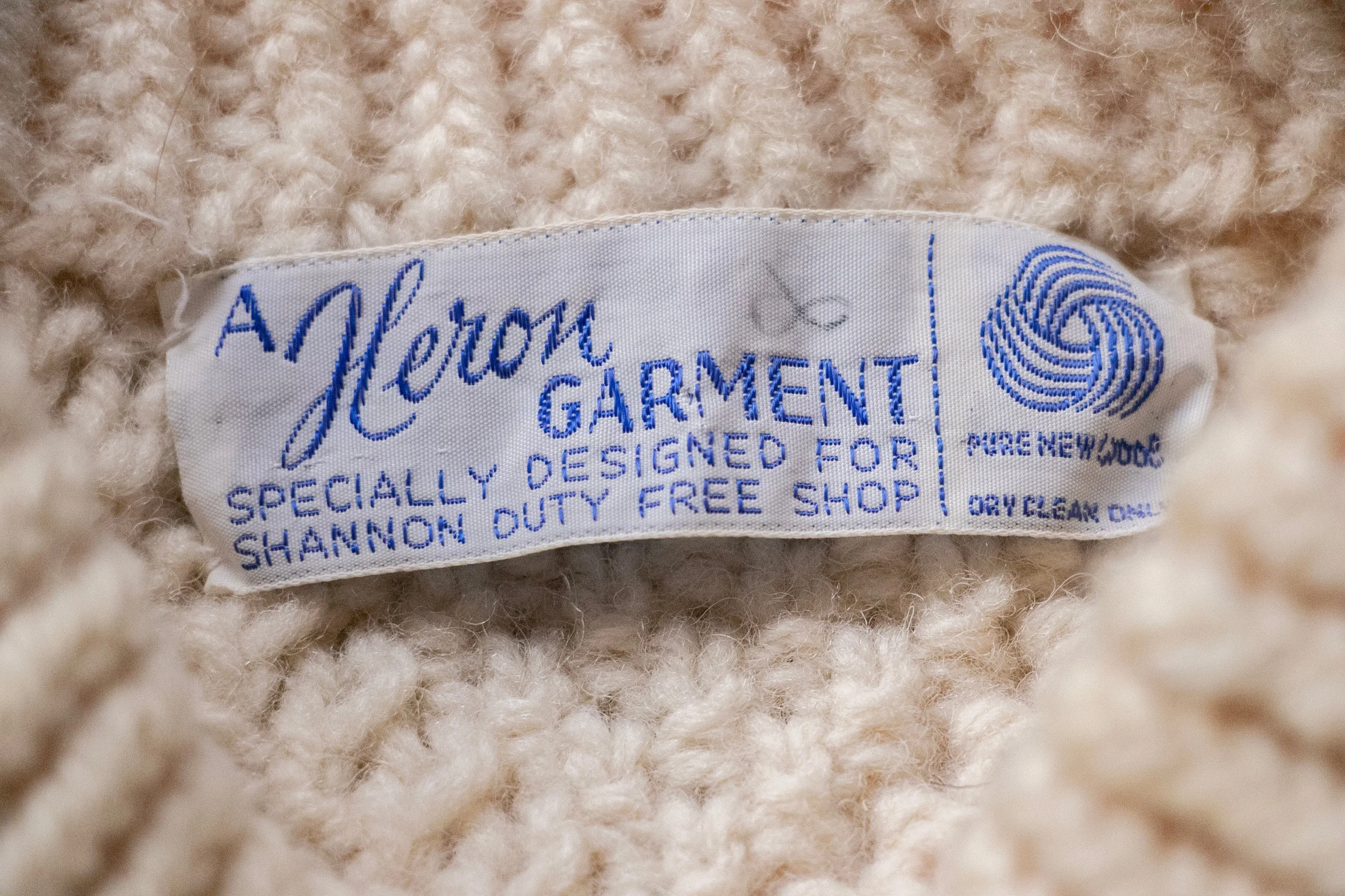 1970s Wool Knit Fisherman Sweater XS