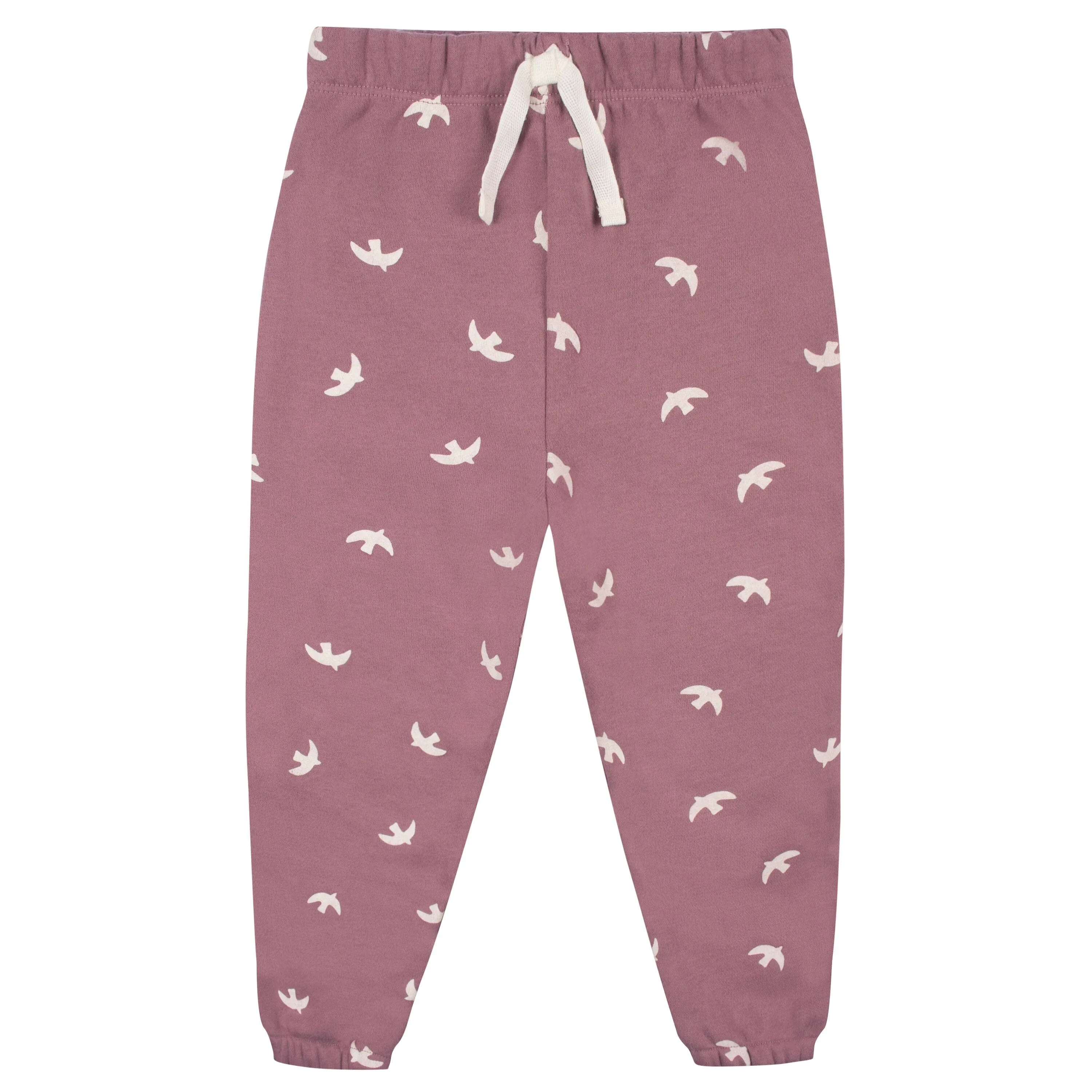 2-Piece Infant and Toddler Girls Birds Sweatshirt & Pant Set