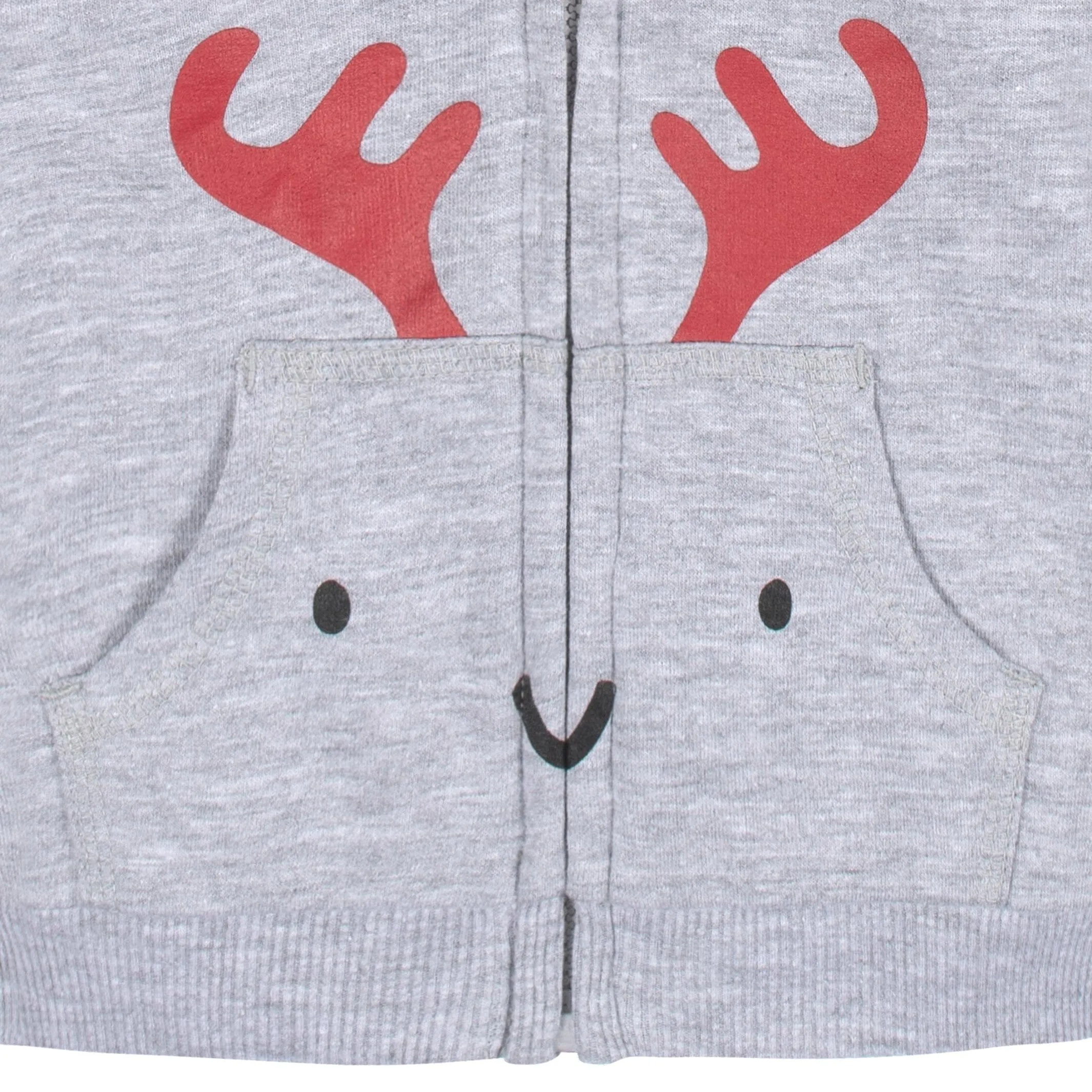 3-Piece Baby Boys Moose Hoodie, T-Shirt & Active Pant Set