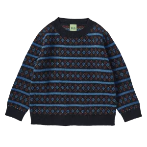 4224-Lambswool Sweater-Dark Navy