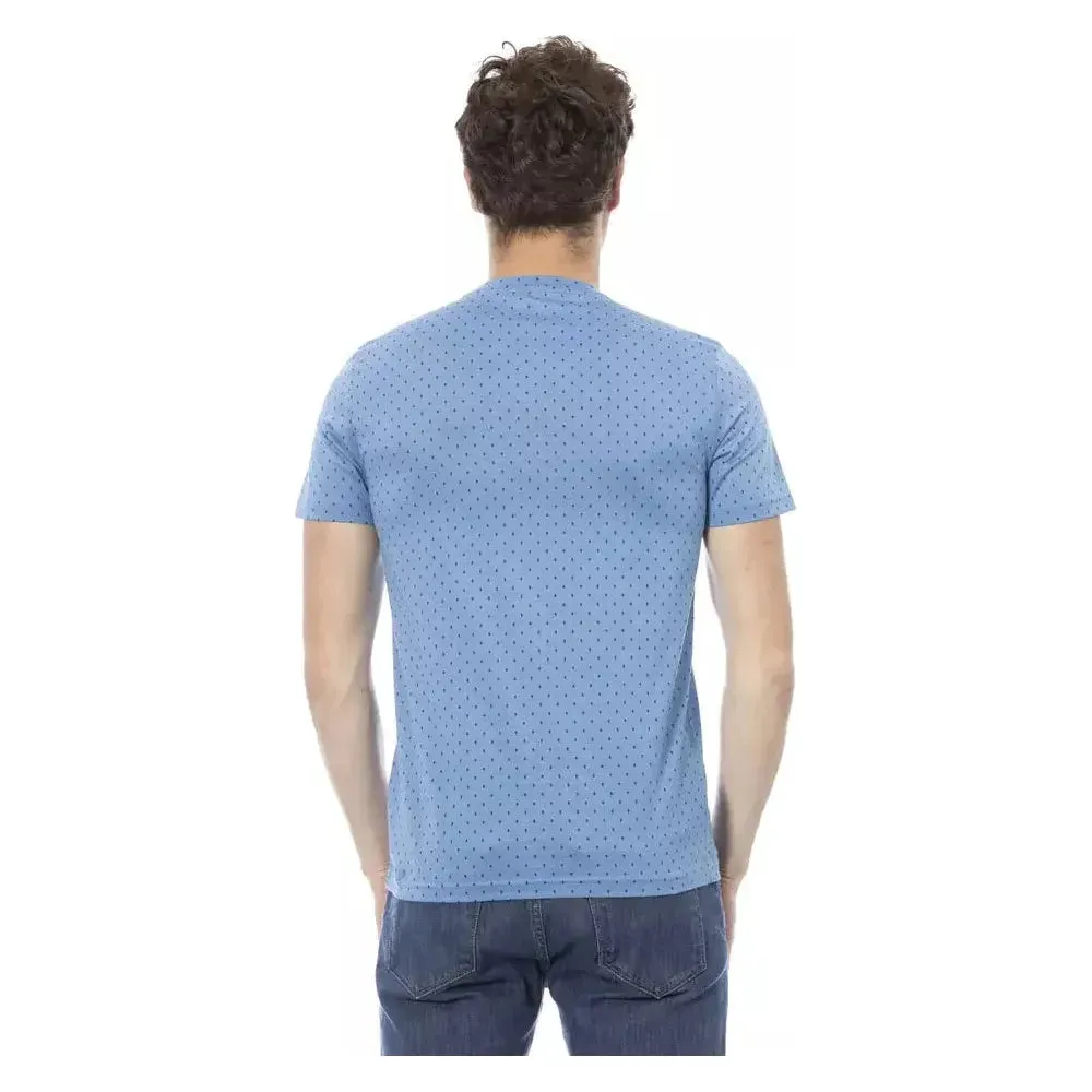 Baldinini Trend "Light Blue Cotton Men T-Shirt"