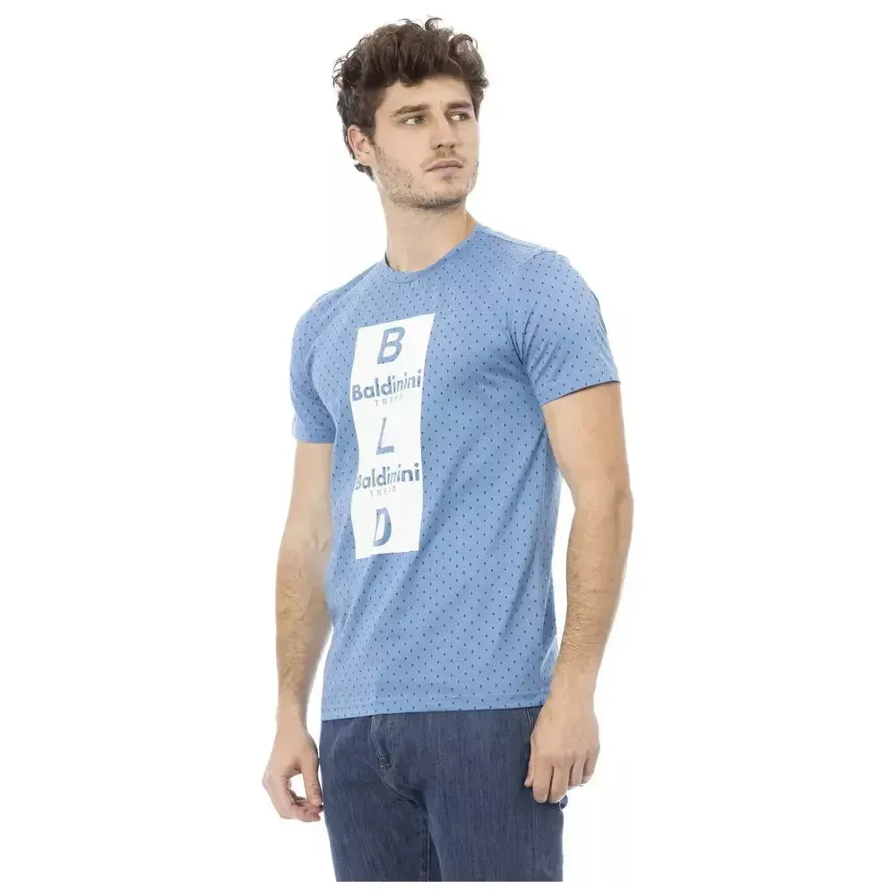 Baldinini Trend "Light Blue Cotton Men T-Shirt"