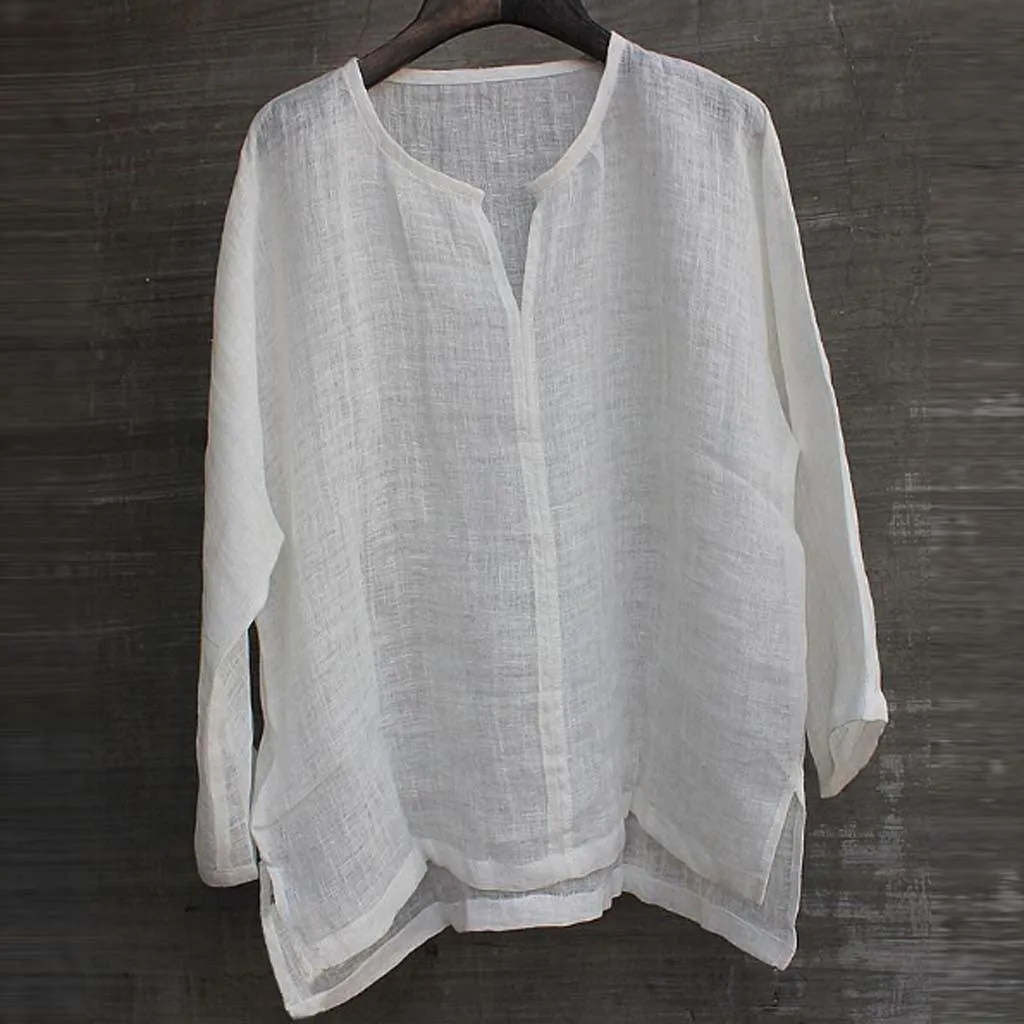 Boho Chic Loose Linen Shirts