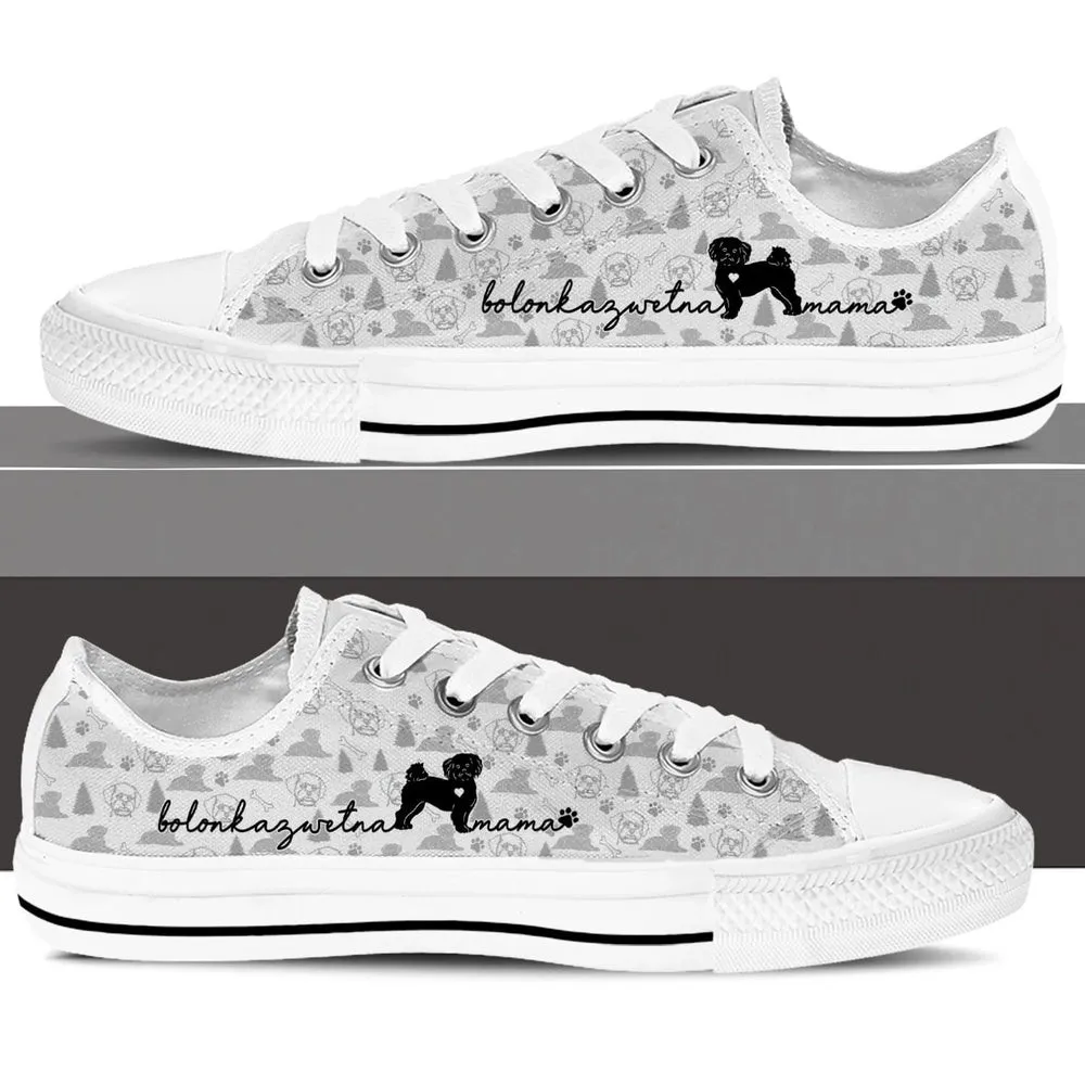 Bolonka Zwetna Low Top Shoes, Dog Printed Shoes, Canvas Shoes For Men, Women