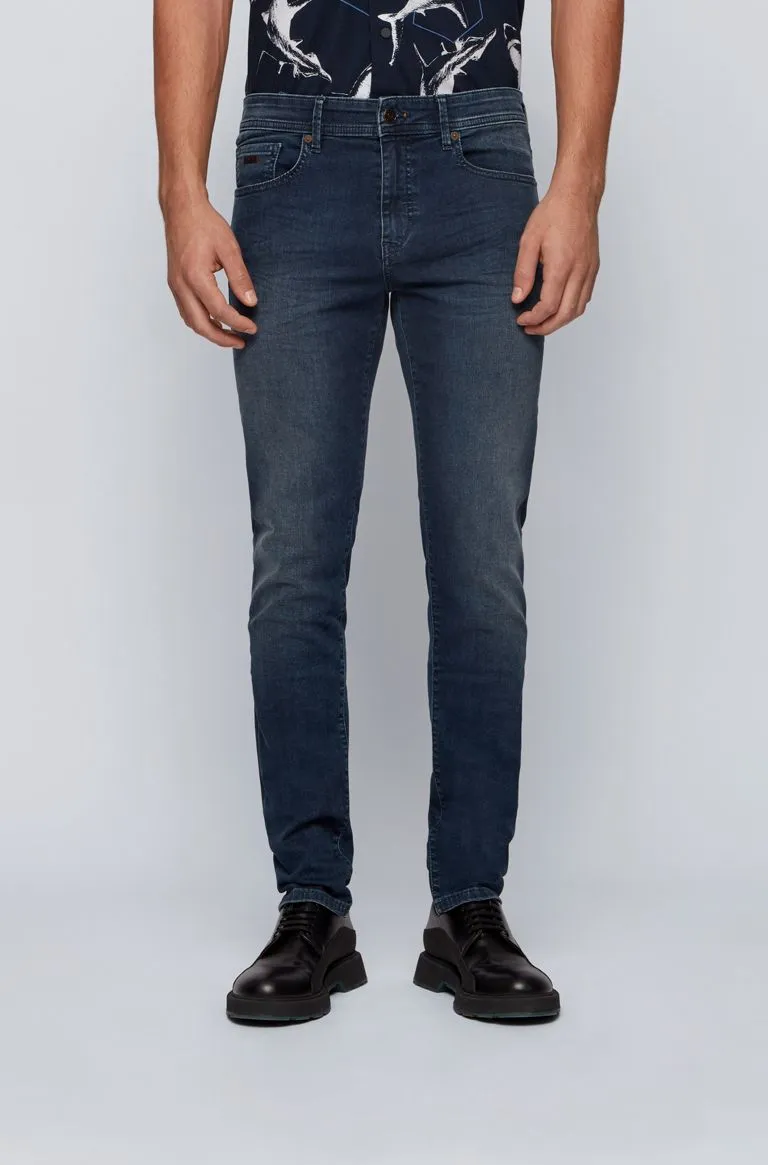 BOSS Charleston BC Jean in Dark Denim Stretch