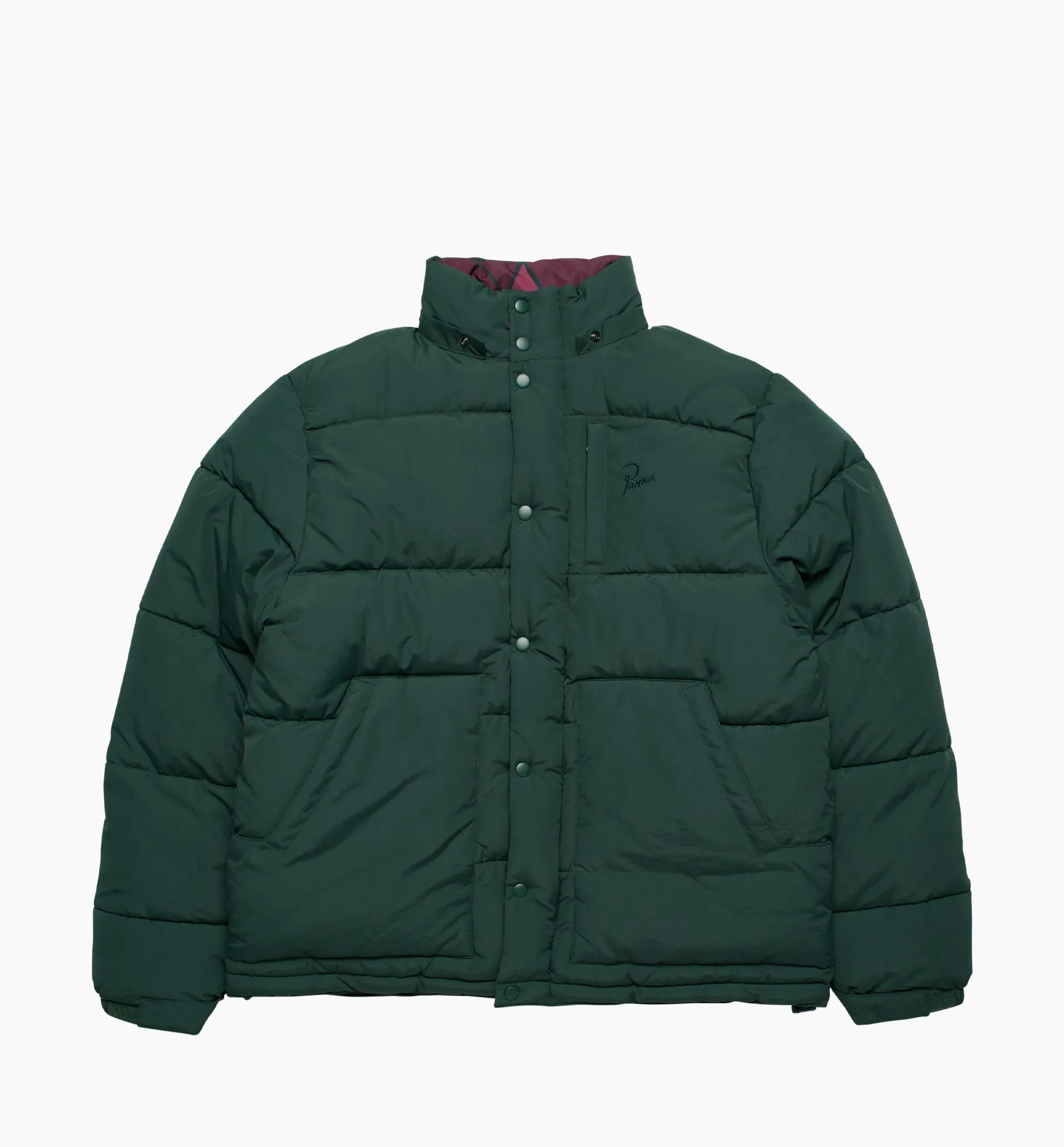 by Parra The Secret Garden Puffer Jacket 'Pine Green'