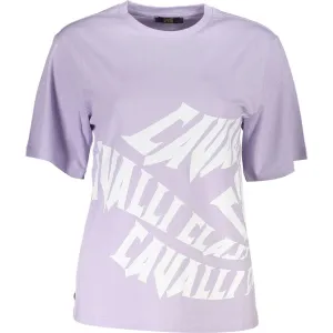 Cavalli Class Purple Cotton Women T-Shirt