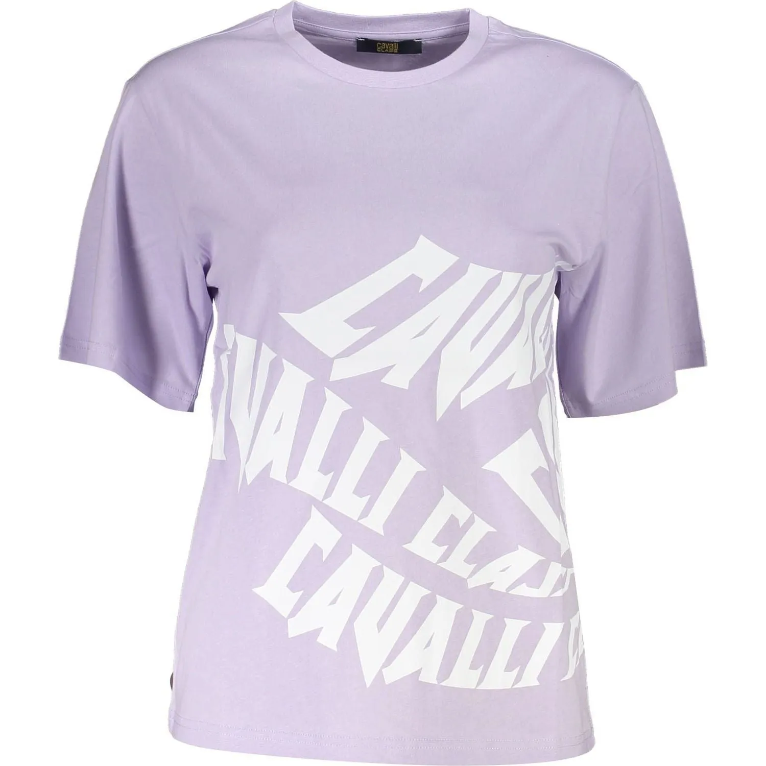 Cavalli Class Purple Cotton Women T-Shirt