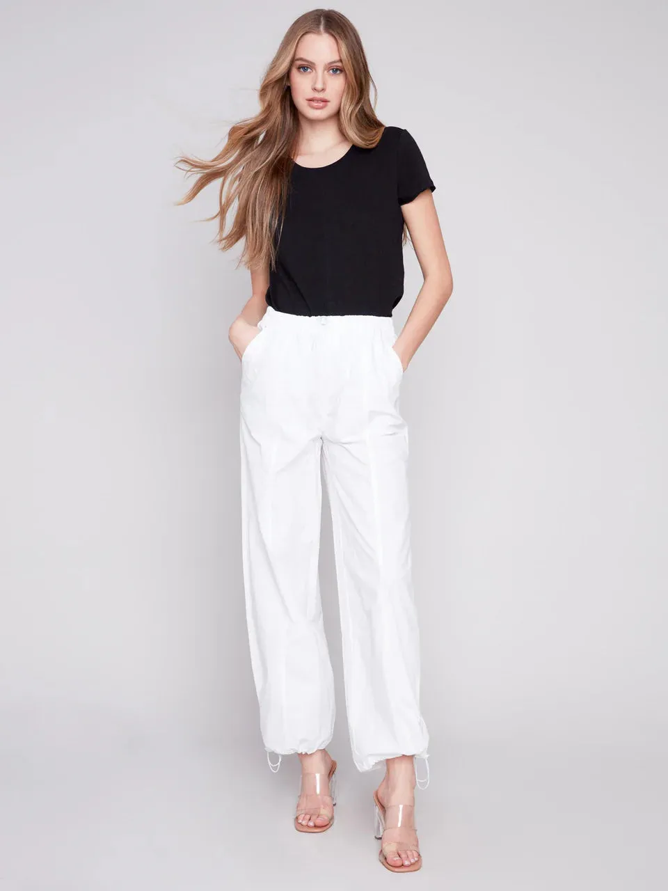 Charlie B Cotton Parachute Pants