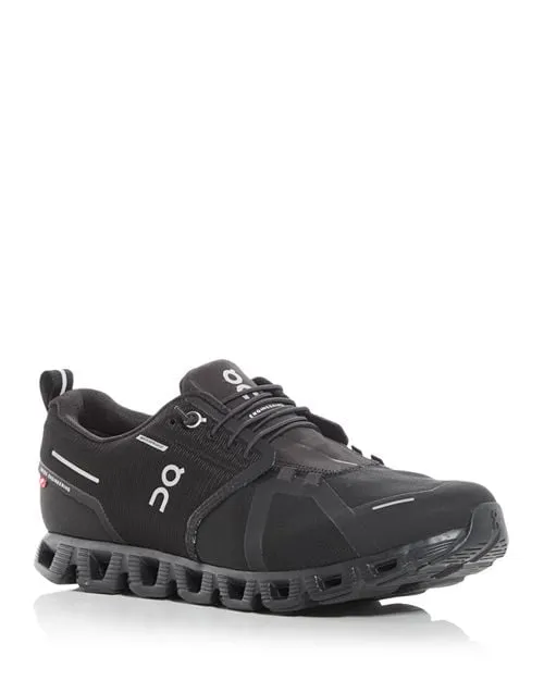 Cloud 5 On Men's Waterproof Lace-Up Running Shoe - Black