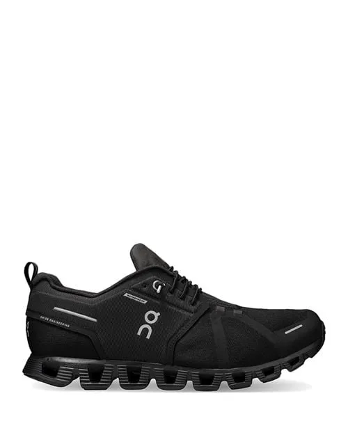 Cloud 5 On Men's Waterproof Lace-Up Running Shoe - Black