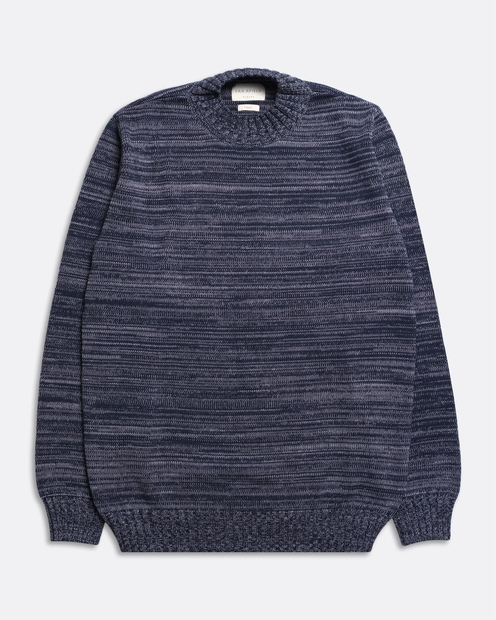 Dieter Knit - Navy / Silver Blue Twisted Yarn