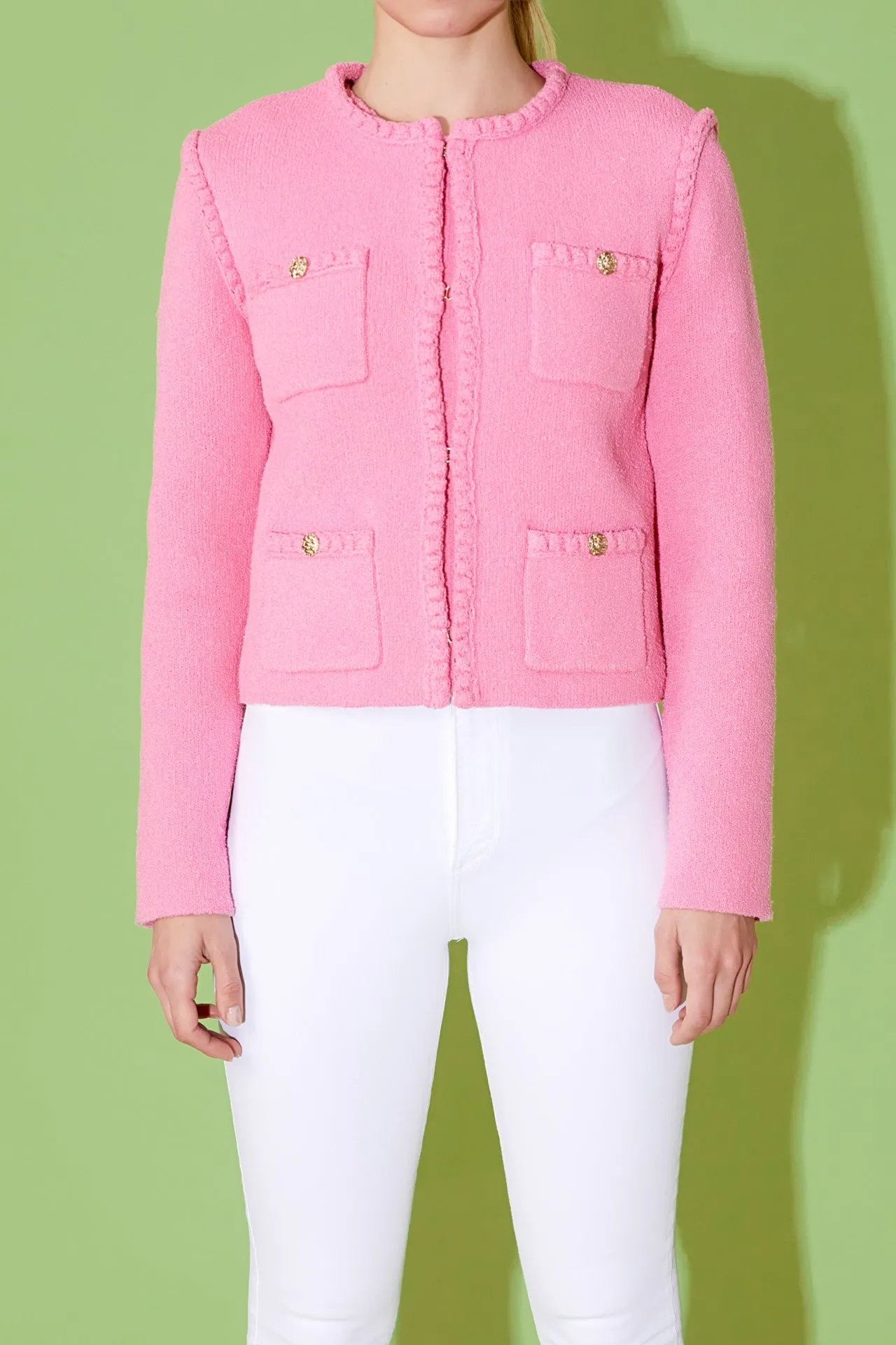 Endless Rose - Braided Knit Jacket