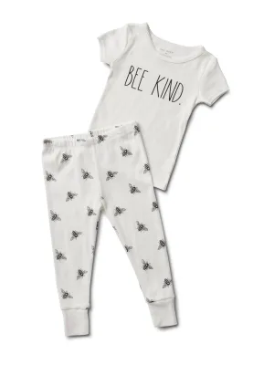 Girl's "BEE KIND" Short Sleeve Tee and Jogger Pajama Set