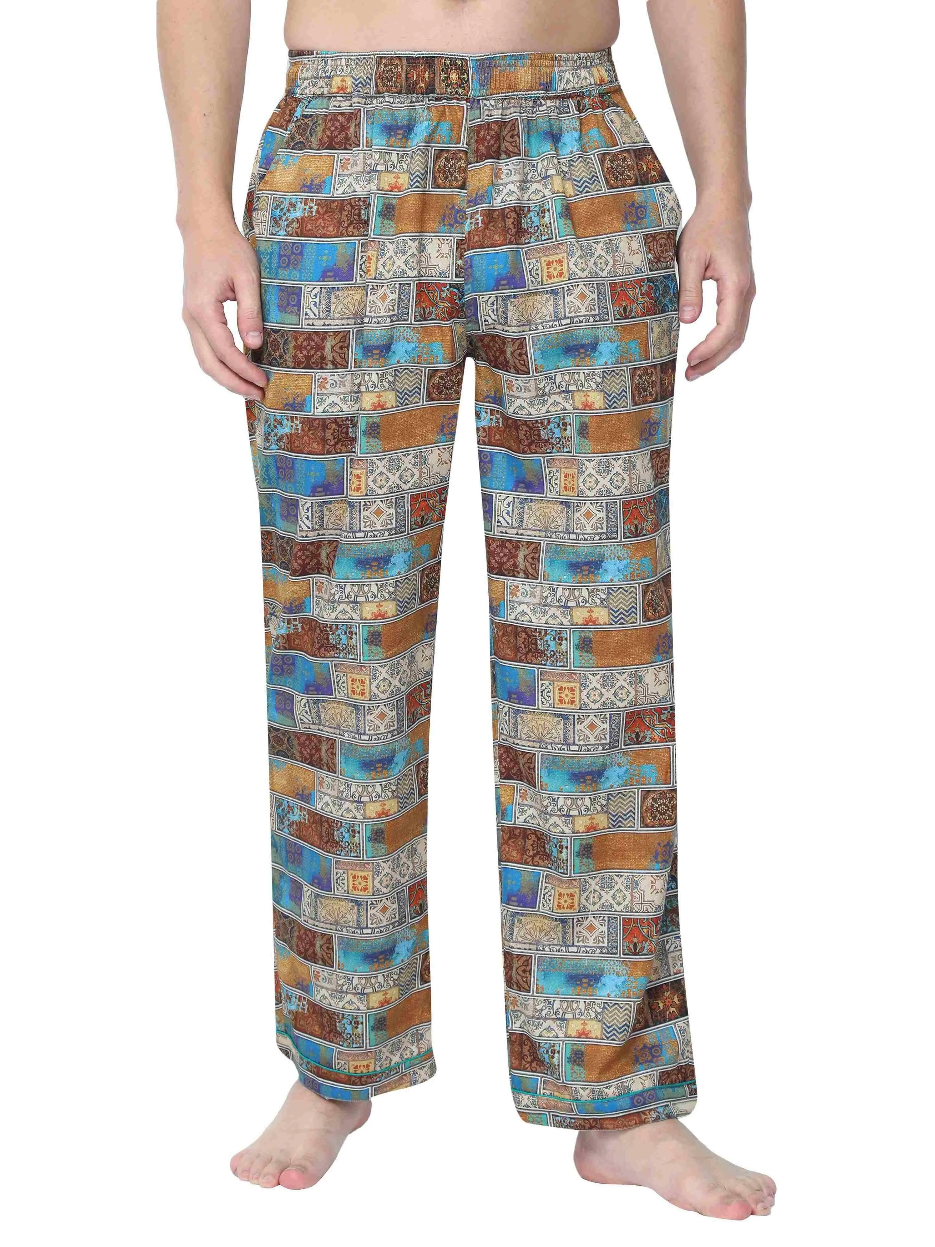 GUNIAA MEN'S KING  PRINTED FULL PANT