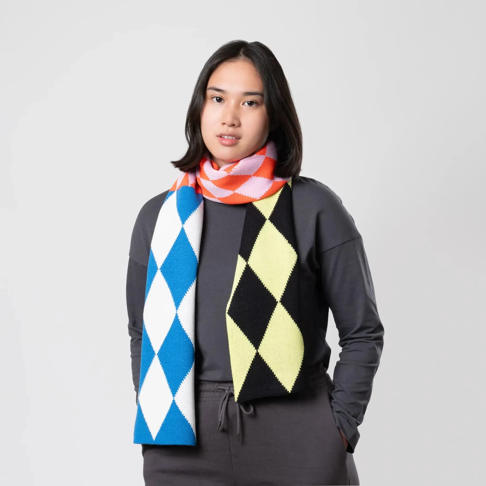 Harlequin Big Knit Scarf | Various | by VERLOOP