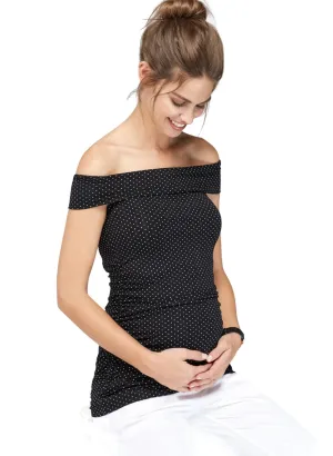 Helene Maternity Top - Polka Dot