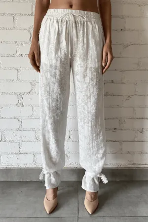 Hemant & Nandita Eyelet Flared Pant *FINAL SALE*