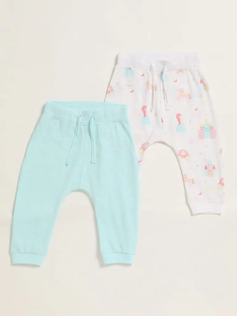 HOP Baby Multicolor Assorted Pants - Pack of 2