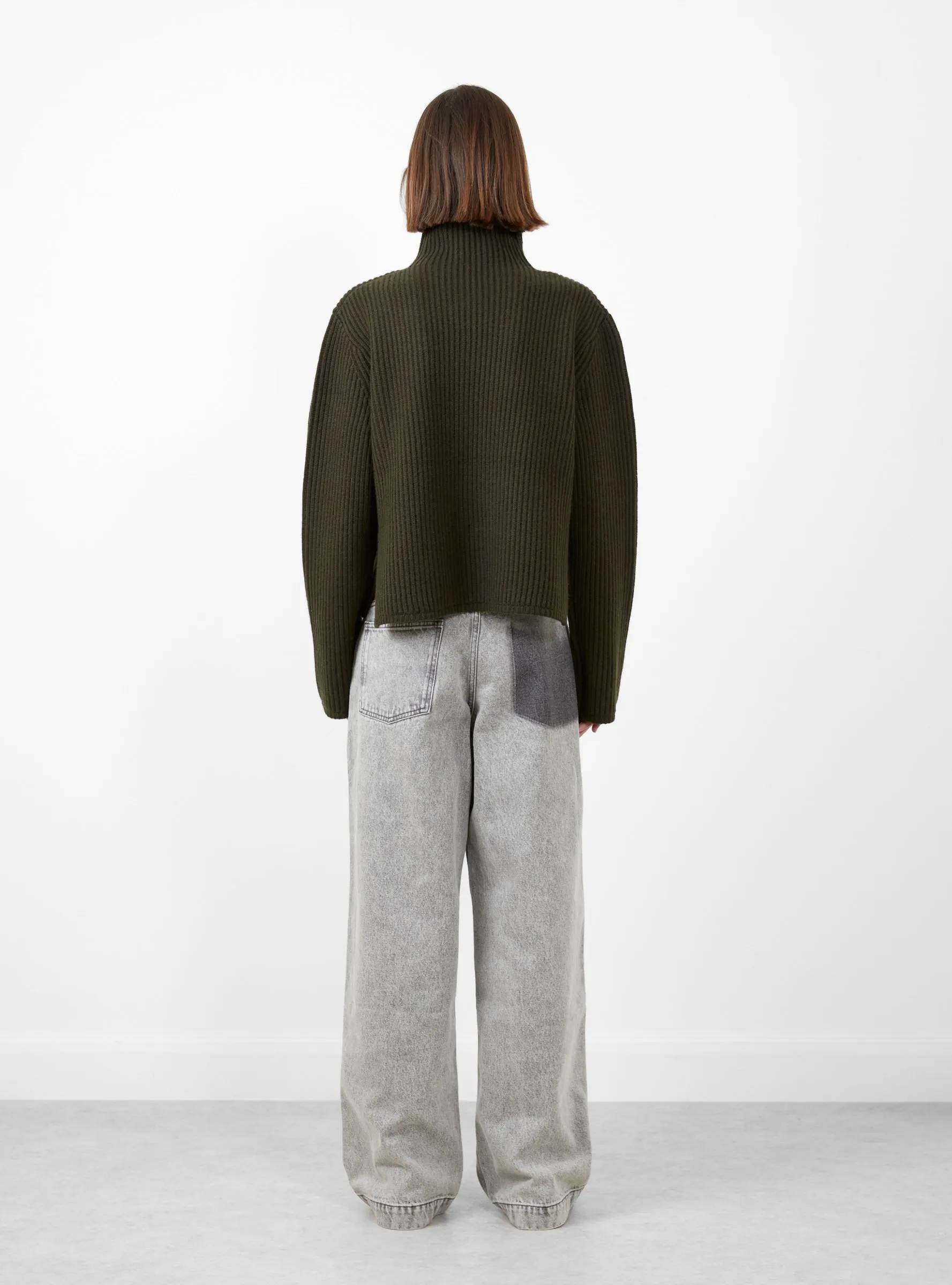 Kossia Turtle Neck Jumper Dark Moss