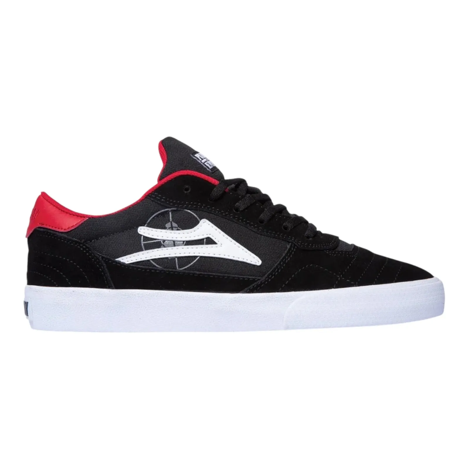 Lakai x Public Enemy Shoes Cambridge Black/Red Suede