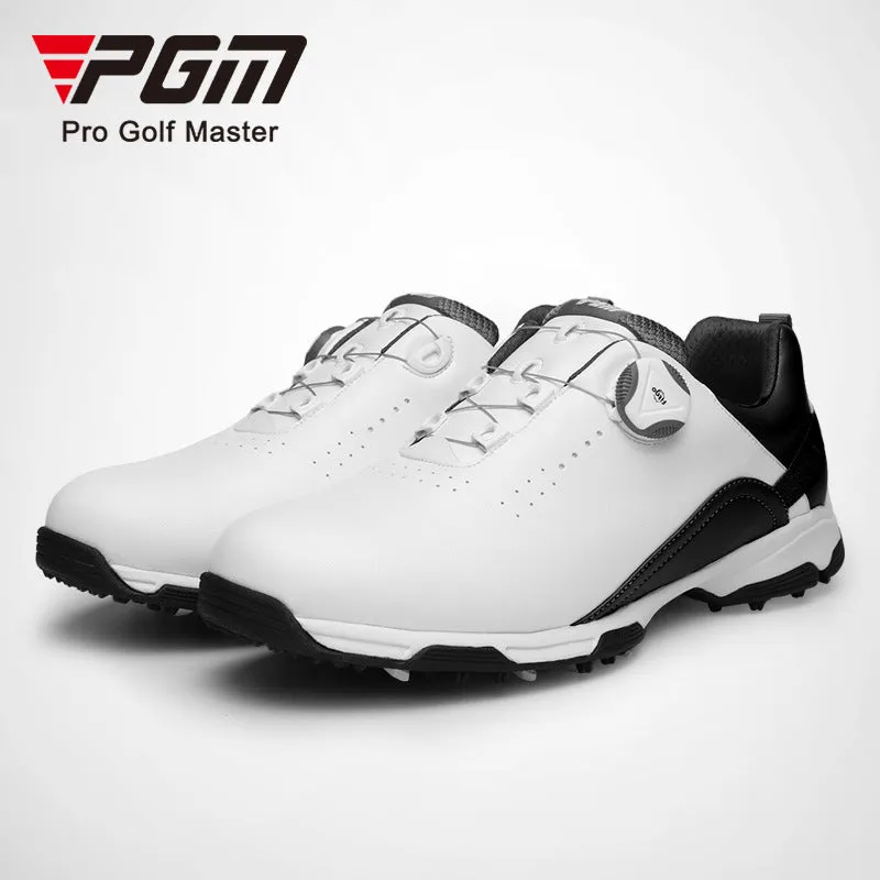 Men's Leather Waterproof Golf Shoes