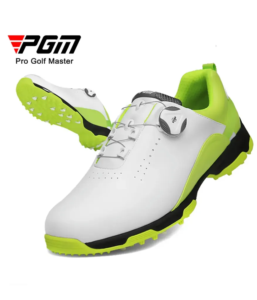 Men's Leather Waterproof Golf Shoes