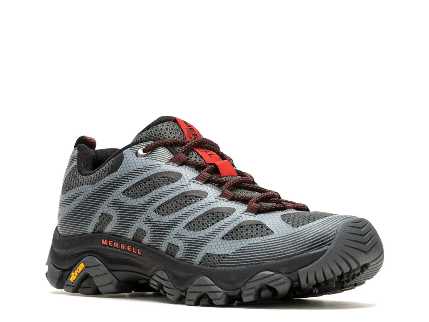 Merrell men's lace-up hiking sneakers, gray