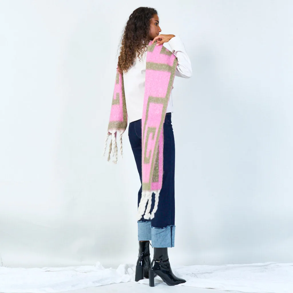 Modern abstract pattern scarf wholesale