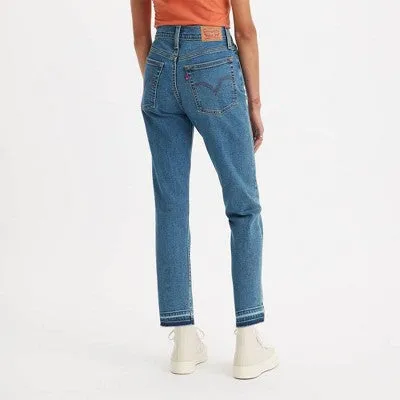 New - Levi's Women's High-Rise Wedgie Straight Cropped Jeans - Turned On Me 27