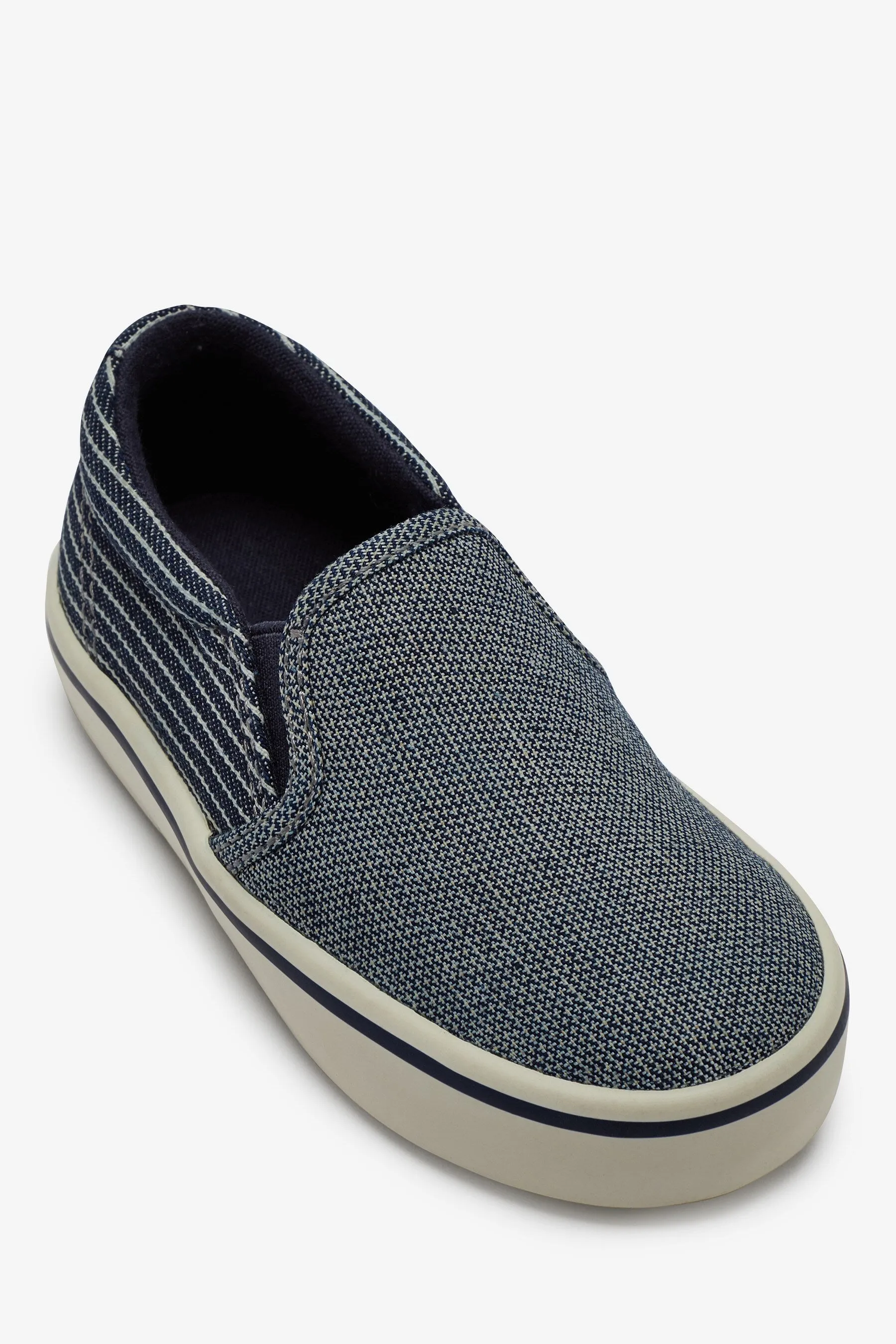 Next Navy Chambray Slip-On Younger Boys Shoes