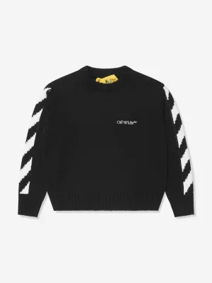 Off-White Boys Classic Arrow Tab Sweatshirt in Black