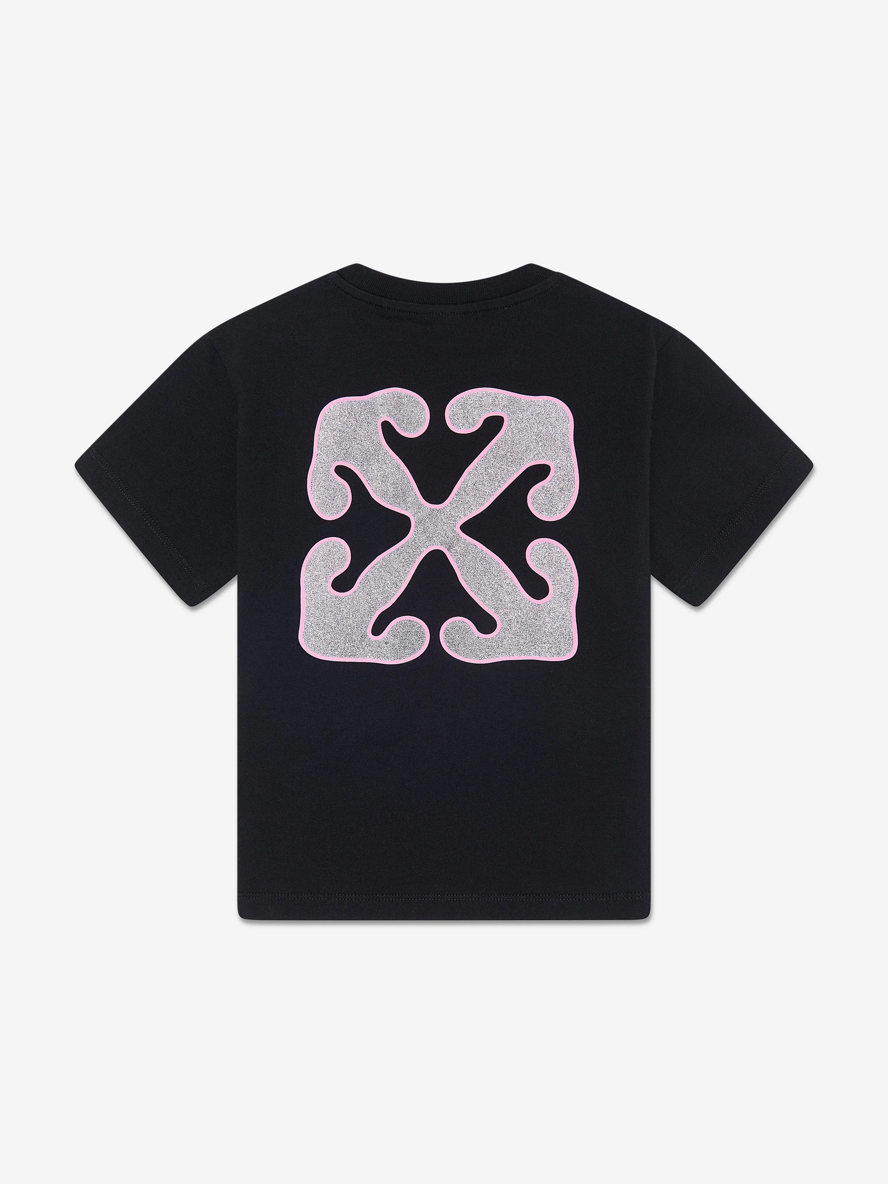 Off-White Girls Arrow Chunky T-Shirt in Black