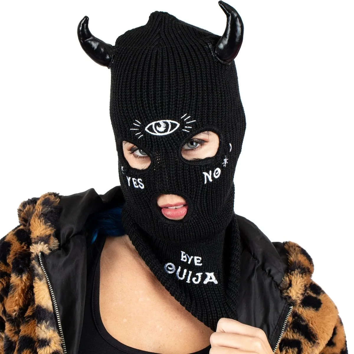 Ouija Magic Embroidered Ski Mask