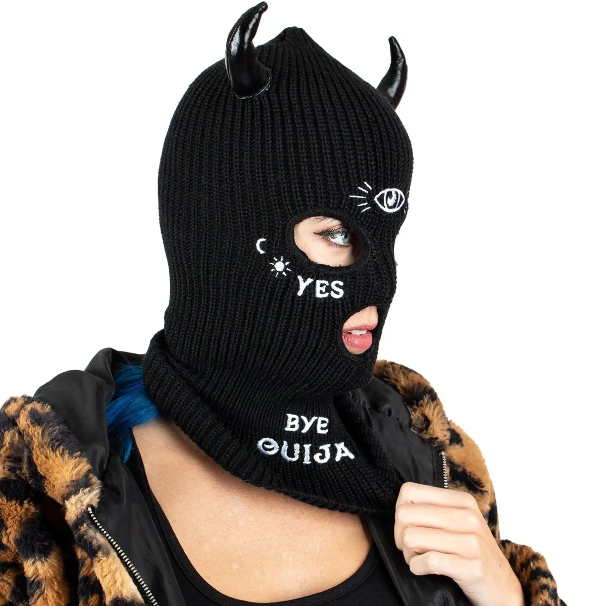 Ouija Magic Embroidered Ski Mask