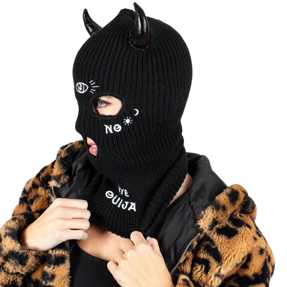 Ouija Magic Embroidered Ski Mask