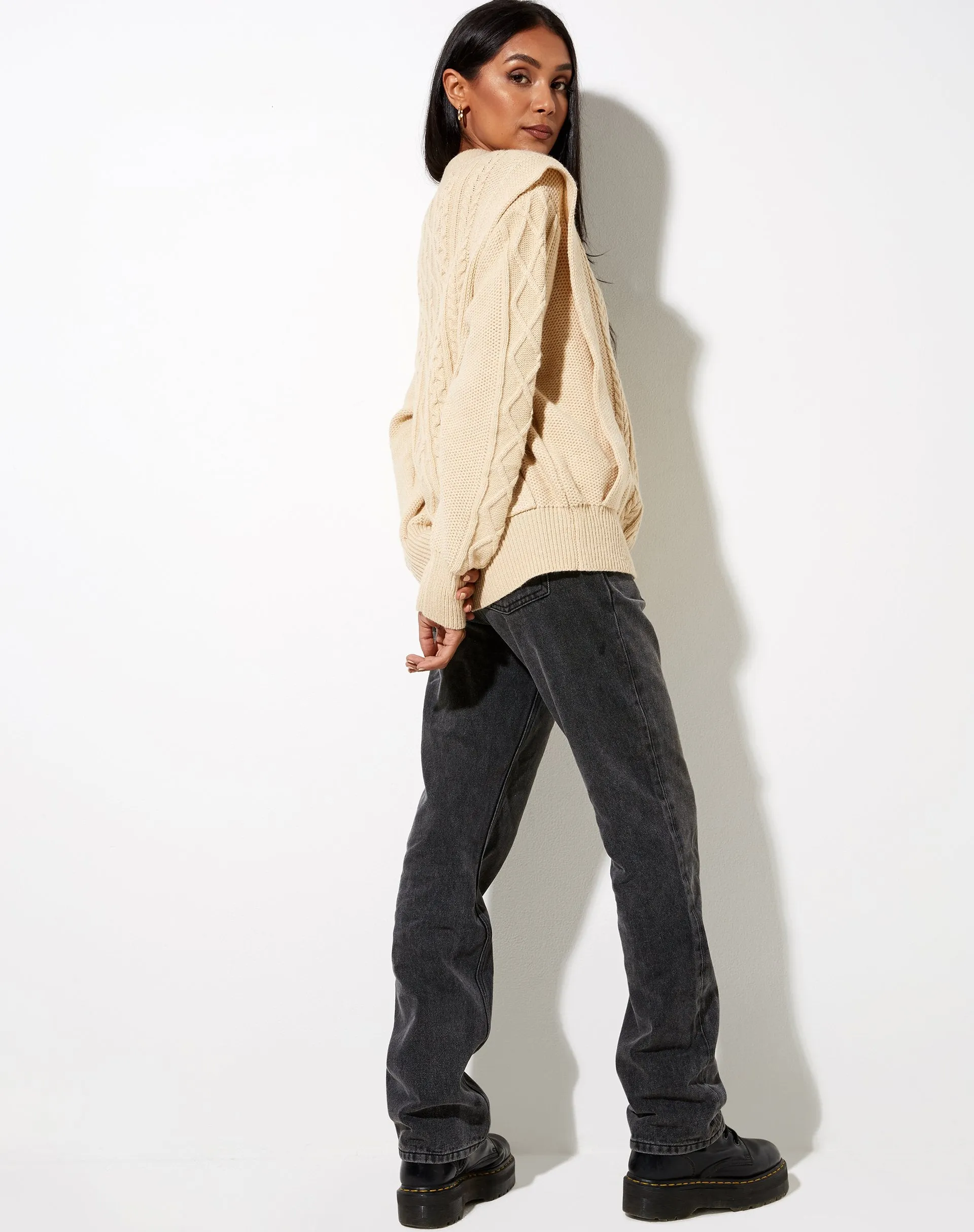 Parsha Jumper in Natural Beige