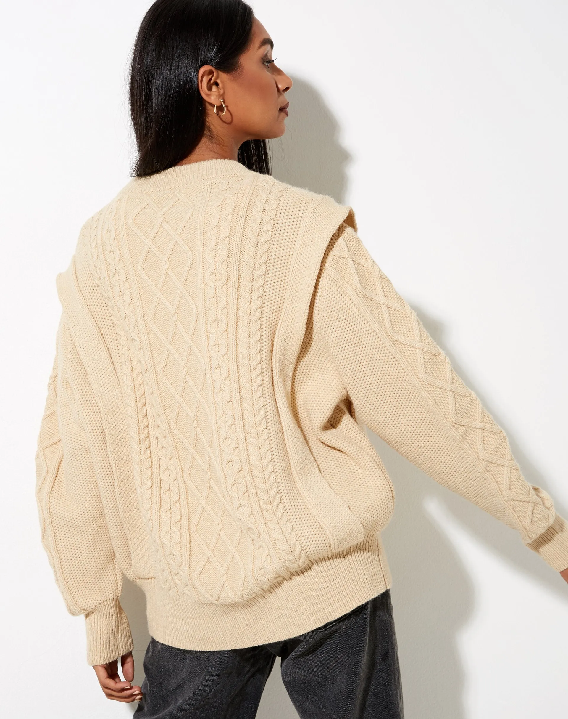 Parsha Jumper in Natural Beige