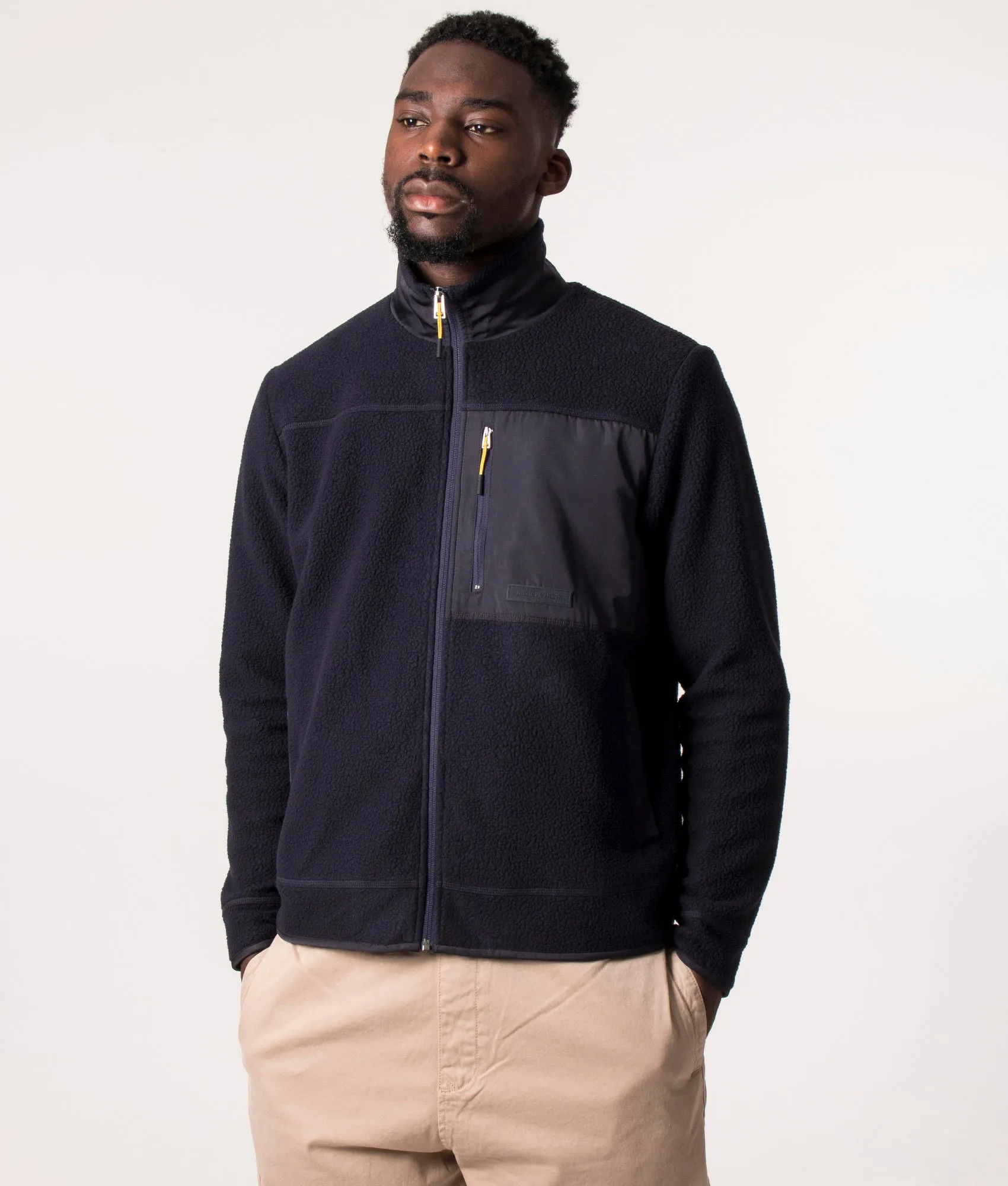 Relaxed Fit Zip Through Frederik Fleece Jacket