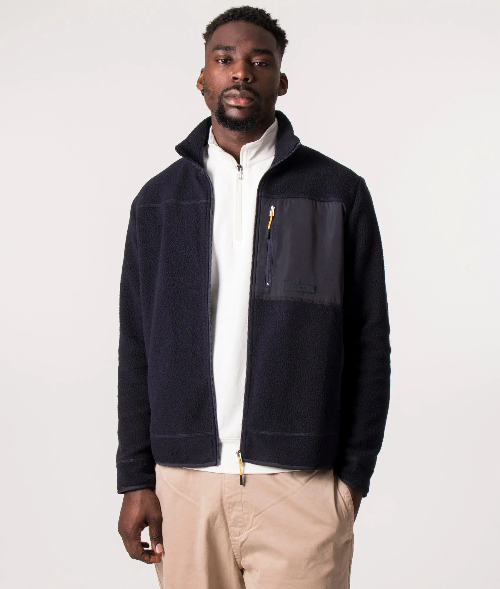 Relaxed Fit Zip Through Frederik Fleece Jacket