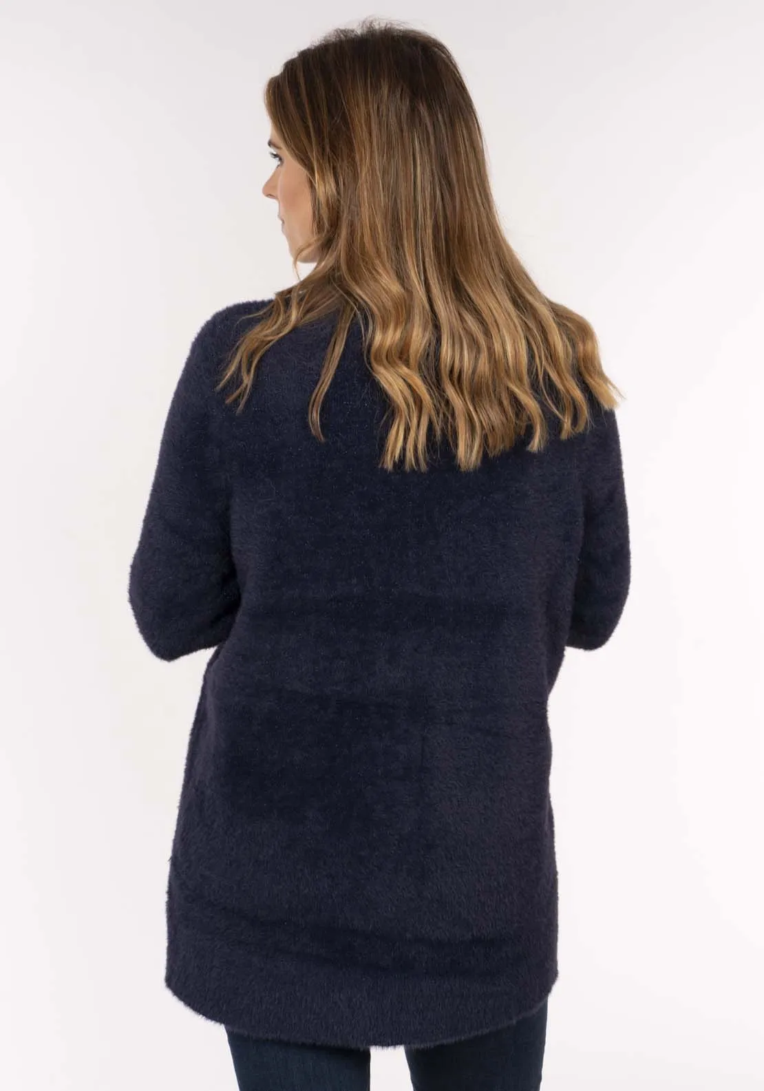 Sparkle Feather Cardi - Navy