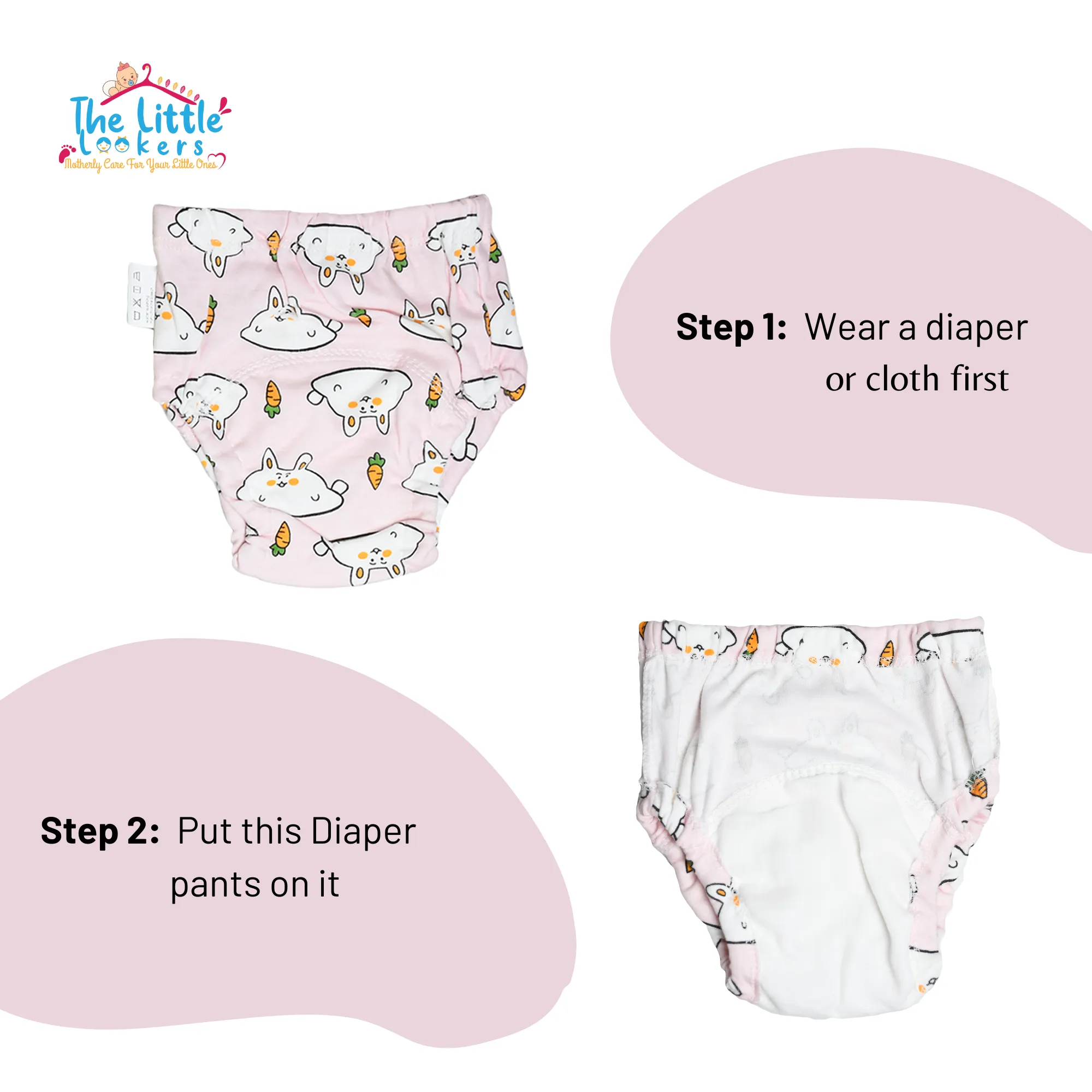 THE LITTLE LOOKERS Potty Training Pants for Babies I Reusable & Waterproof Pull up Underwear | Cloth Diaper for Babies (Pack of 1)