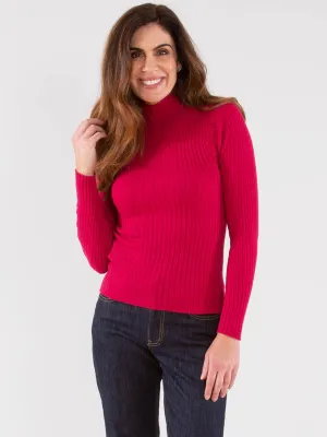 Trigon knit top cherry