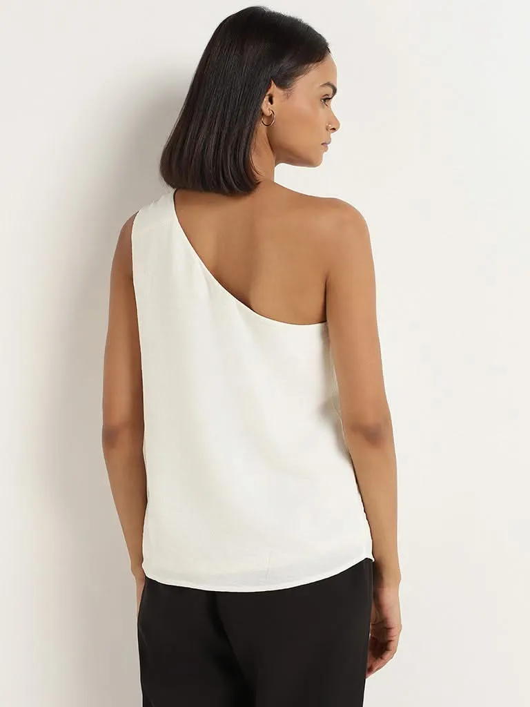 Wardrobe White Crinkled Top