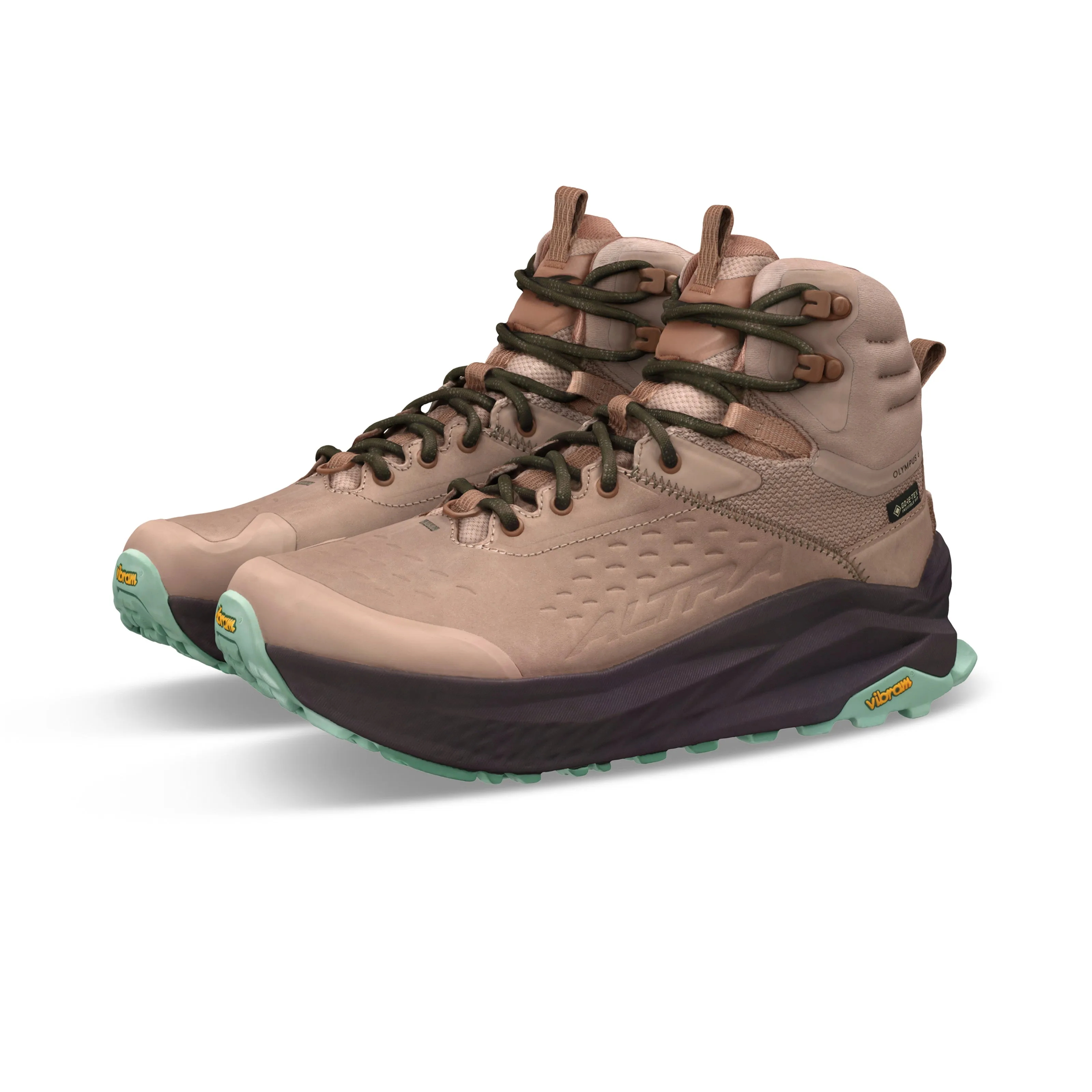 Women's Altra Olympus 6 Hike Mid GTX Color: Tan