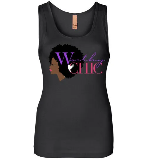 WORTHY CHIC Tank - Classic Chic logo tank